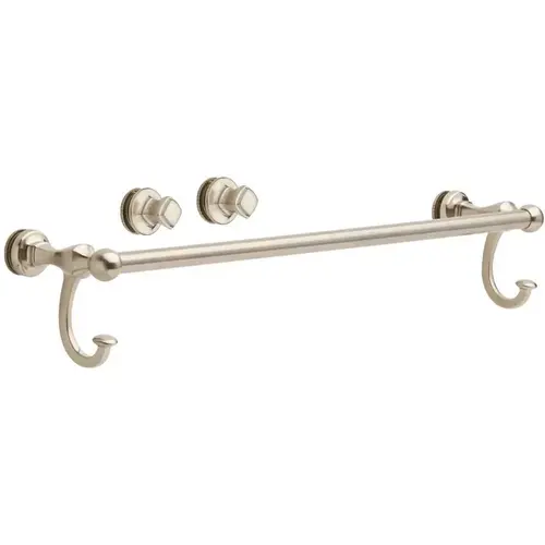 Portman Handle with Knobs for Sliding Shower or Bathtub Door in Nickel