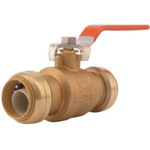 Cash Acme 22223-0000LF 1 in. Push-to-Connect Brass Ball Valve