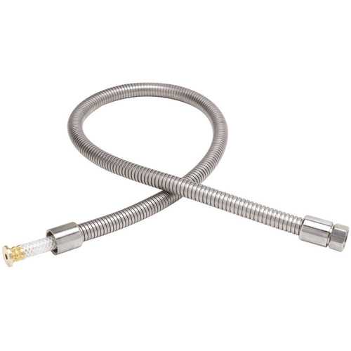 T & S BRASS & BRONZE WORKS B-0044-H2A Stainless Steel Pull Out Sprayer Hose with No Heat Resistant Handle