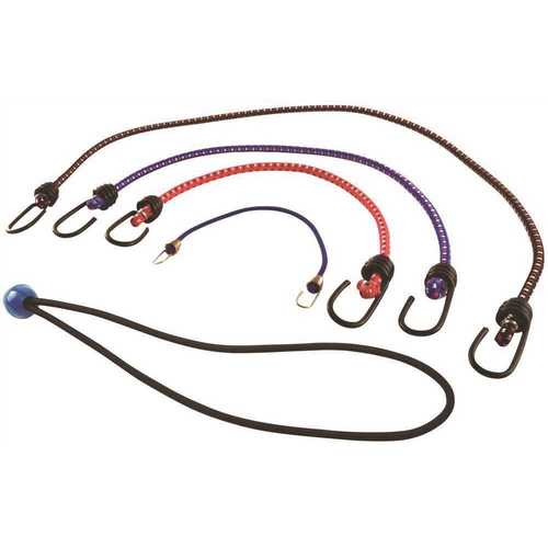 Assorted Bungee Cord - pack of 12