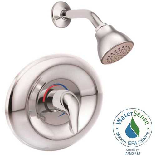 Chateau lever 1-Handle 1-Spray Tub and Shower Faucet Trim Kit in Chrome (Valve Not Included)