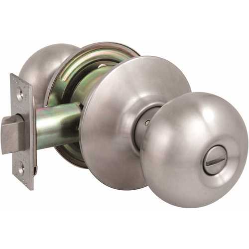 2010 GR2 Privacy Bed/Bath Plymouth Door Knob US32D 2-3/8 in. Backset