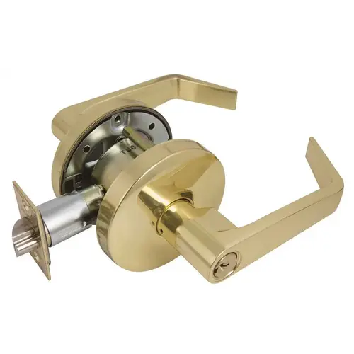 2050 GR2 2-3/4 in. US3 Backset Entrance Door Lever SC1 Bright Brass