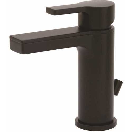 Beck Single Hole Single-Handle Bathroom Faucet in Matte Black Finish