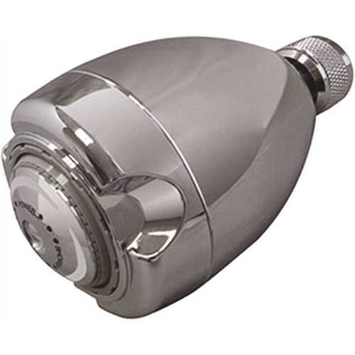 NIAGARA N2912CH 3-Spray 2.7 in. Single Wall Mount Low Flow Fixed Adjustable Shower Head in Chrome