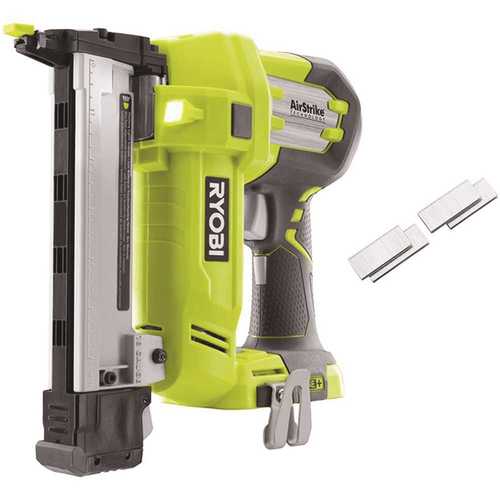 RYOBI P360 18-Volt ONE+ Lithium-Ion AirStrike 18-Gauge Cordless Narrow Crown Stapler with Sample Staples (Tool Only)