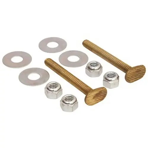 5/16 in. x 2-1/4 in. Brass Snap-Off Toilet Flange Bolts Bronze