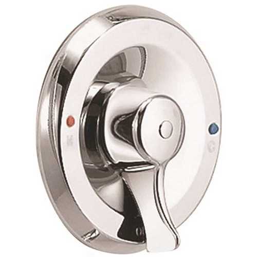 Wall-Mount Commercial Posi-Temp Single Handle Valve Trim Kit in Chrome Plated
