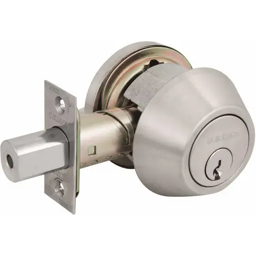 1600 GR2 US32D Single Cylinder Deadbolt SC1 Adjustable Backset Brushed Stainless