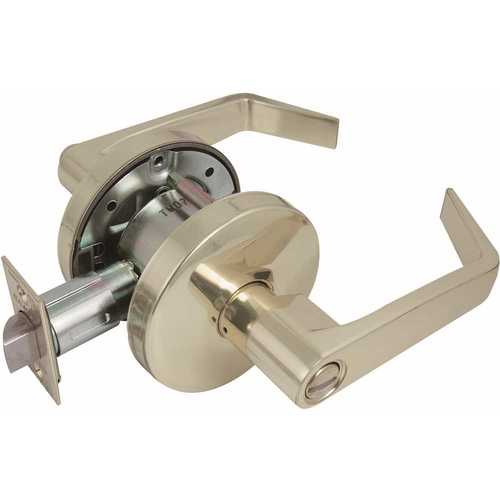 2050 GR2 2-3/4 in. Backset US3 Privacy Bed/Bath Door Lever Bright Brass