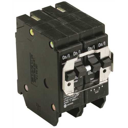 Eaton BQC230250 BR 1-30 Amp 2 Pole and 1-50 Amp 2 Pole BQC (Common Trip) Quad Circuit Breaker