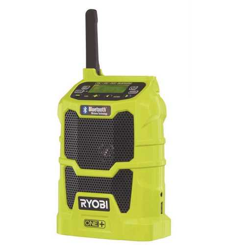 RYOBI P742 18-Volt ONE+ Cordless Compact Radio with Bluetooth Wireless Technology (Tool-Only)