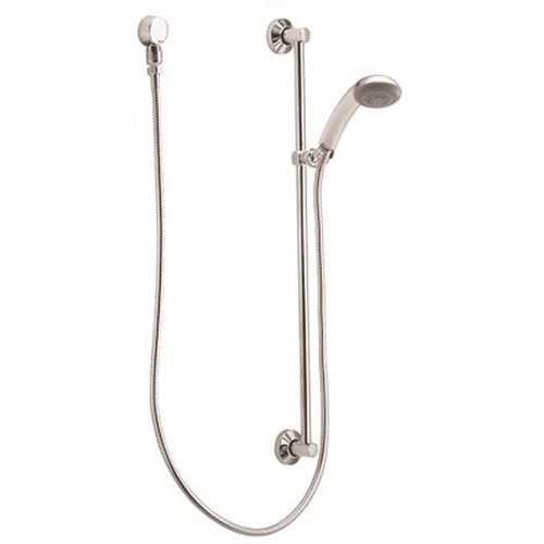 Commercial 1-Spray 3.3 in. Single Wall Mount Handheld Shower Head in chrome