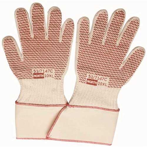 Honeywell Safety 51/7147C North Grip N Hot Mill Men's Gloves Red/beige