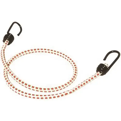 36 in. x 8 mm Bungee Cord with Hardened Wire Hook Multi - pack of 25