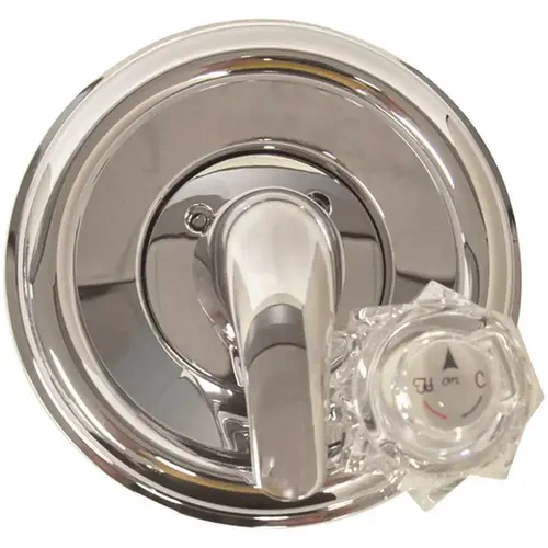 1-Handle Valve Trim Kit in Chrome for Delta Tub/Shower Faucets (Valve Not Included)