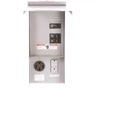 Temporary Power Outlet Panel 20 and 50 Amp Receptacles - Unmetered