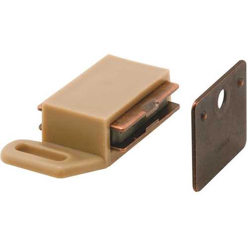 Prime-Line MP7340 1.62 in. Tan Plastic Magnetic Cabinet Door Catch - pack of 5