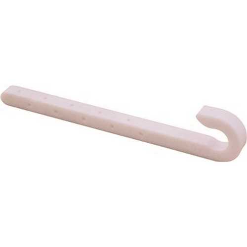 3/4 in. CTS J Hook With Nails White - pack of 10