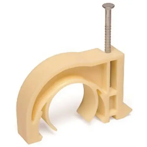 Combination 1/2 in. and 3/4 in. Half Clamp Beige/Tan - pack of 100