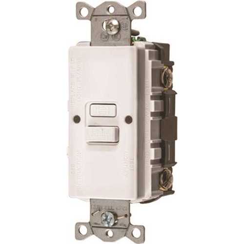 HUBBELL WIRING GFBFST20W 20 Amp 125-Volt Hubbell Autoguard Commercial Blank Face GFCI Receptacle, White