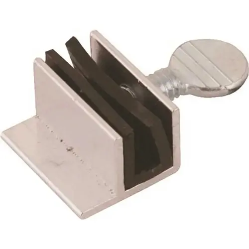 Anvil Mark 801646 Silver Aluminum Security Sliding Glass Door And Window Sash Lock - Pair