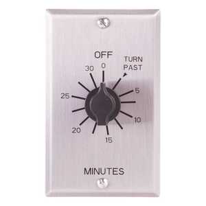 Tork C530m C500 Series Multi Volt 125 250 277 Vac 30 Minute Commercial Style Springwound Auto Off Indoor In Wall Timer