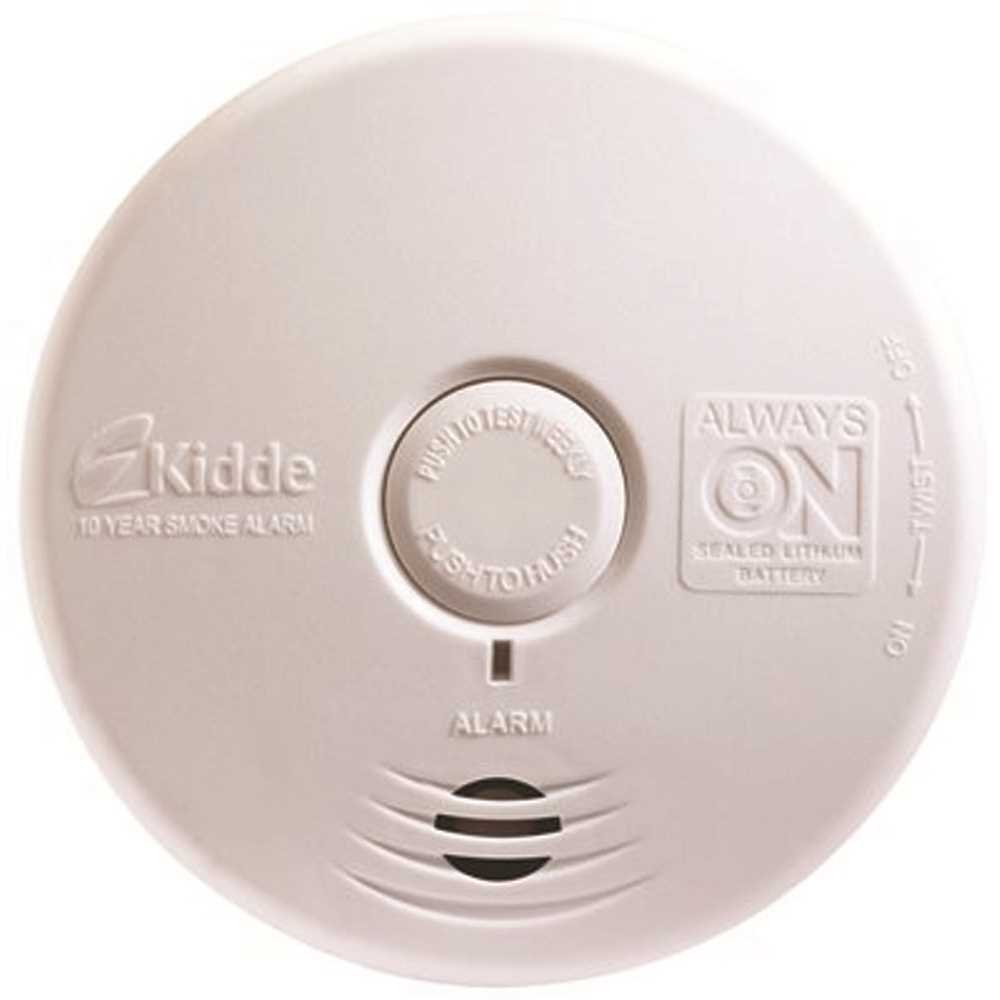 Kidde 21010064 (P3010L) 10-Year Sealed Battery Smoke Detector with Photoelectric Sensor White