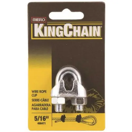 MIBRO 466471 5/16 in. Zinc-Plated Wire Rope Clip Metallic