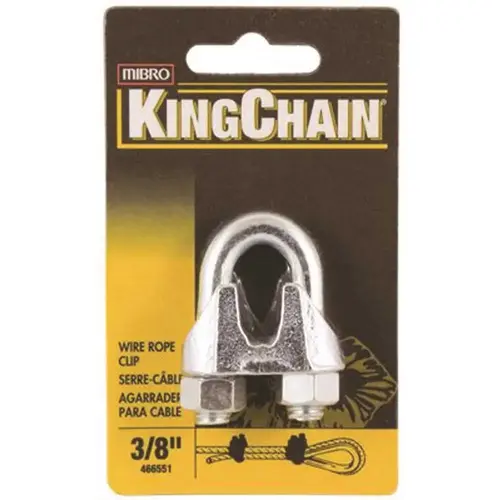 MIBRO 466551 3/8 in. Zinc-Plated Wire Rope Clip Metallic