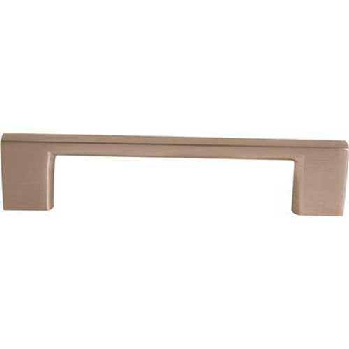 Design House 4-1/3 in. Satin Nickel Flat Bar Decorative Drawer Center-to-Center Pull - pack of 5