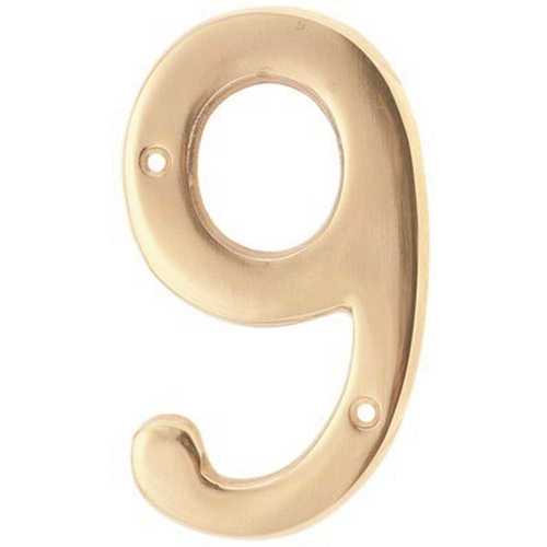 Anvil Mark 801256 4 in. Solid Brass Number 9