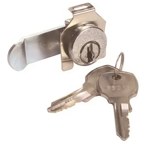 Zinc Alloy Mailbox Lock Brushed Nickel