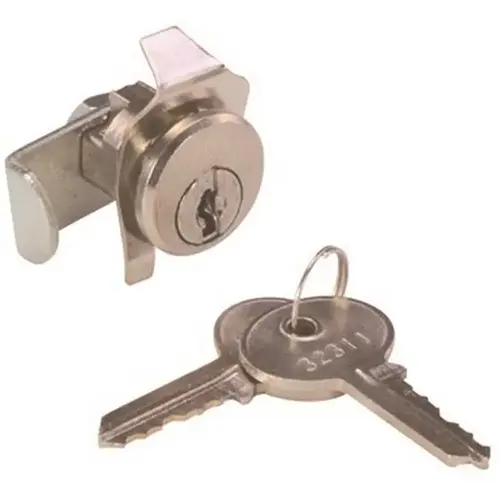 Zinc Alloy Mailbox Lock Brushed Nickel
