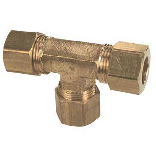 Proplus 272420 1/4 in. Lead Free Brass Compression Tee
