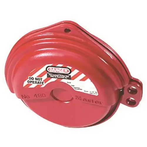 Rotating Gate Valve Lockout Red