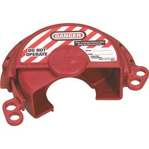 Pressurized Gas Valve Lockout Red