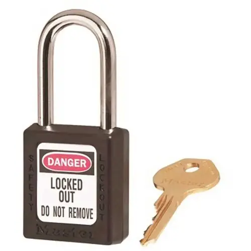 Black Safety Lockout Padlock