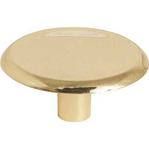 1-1/2 in. Polished Brass Die-Cast Zinc Cabinet Knob - pack of 5