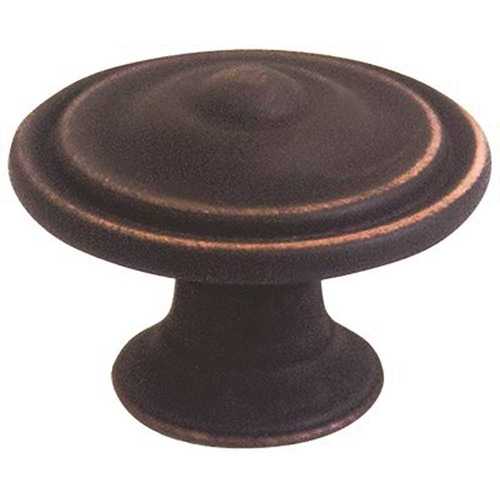 1-1/2 in. Oil Rubbed Cabinet Knob - pack of 5