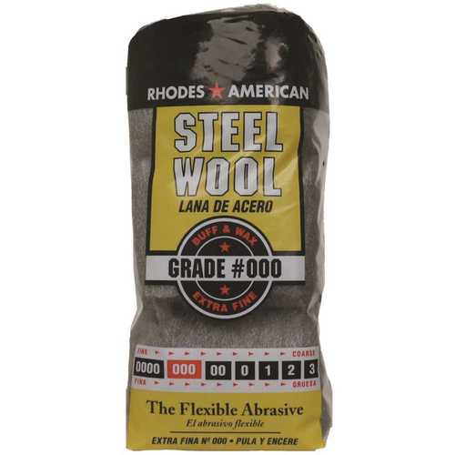 Homax 10121000 #3/0 12 Pad Steel Wool, Extra Fine Grade - pack of 12