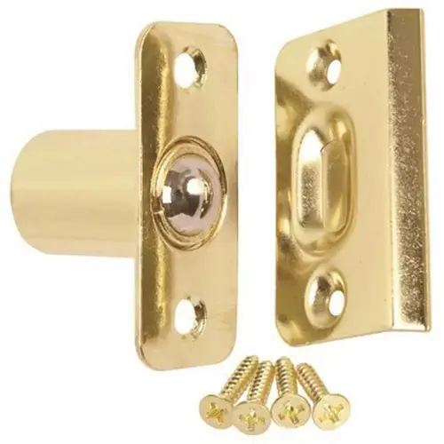 Door Ball Catch in Brass Plated