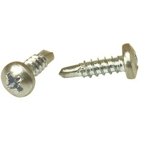 Lindstrom #10 x 1-1/2 in. Phillips Pan Head Self Drill Screw Zinc Plated - pack of 100