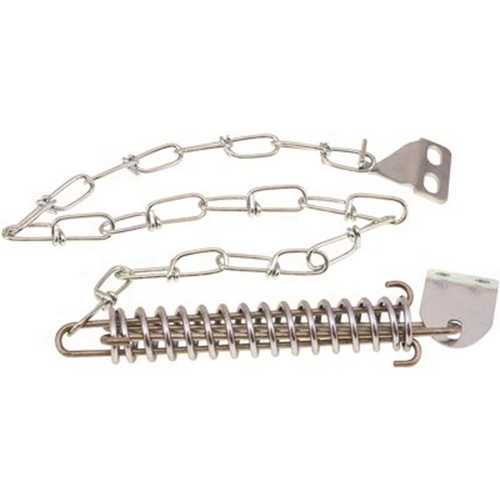 Single Spring Door Chain Chrome