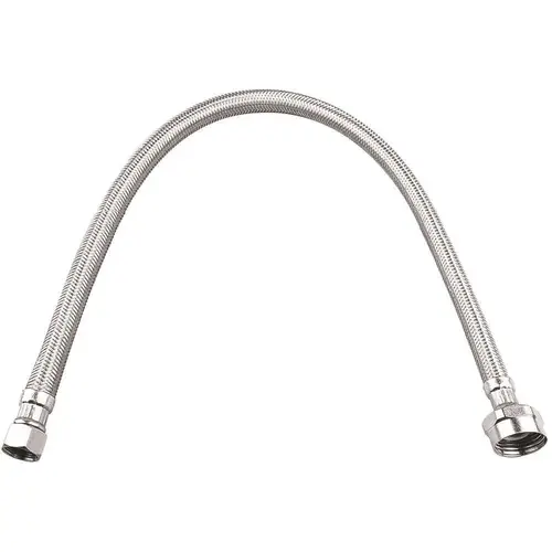 3/8 in. Compression x 7/8 in. Metal Ballcock x 20 in. Braided Stainless Steel Toilet Connector