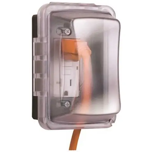 1-Gang Horizontal or Vertical Weatherproof Deep In-Use Cover Clear