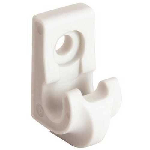 0.63 in. White Plastic Heavy-Duty Shelf Bracket for Wire Shelving  - pack of 2