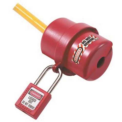 110-Volt to 120-Volt Electrical Plug Lockout Red