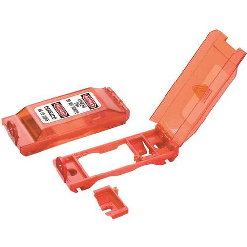 Wall Switch Cover Safety Lockout Red