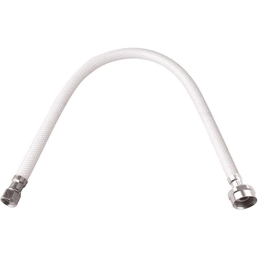 Durapro 275123 3/8 in. Compression x 7/8 in. Metal Ballcock x 20 in. Vinyl Toilet Connector white